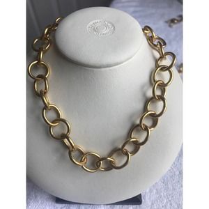 BELT /NECKLACE 1 strand goldstone hip waist Large Loop T Bar clasp 38 inch